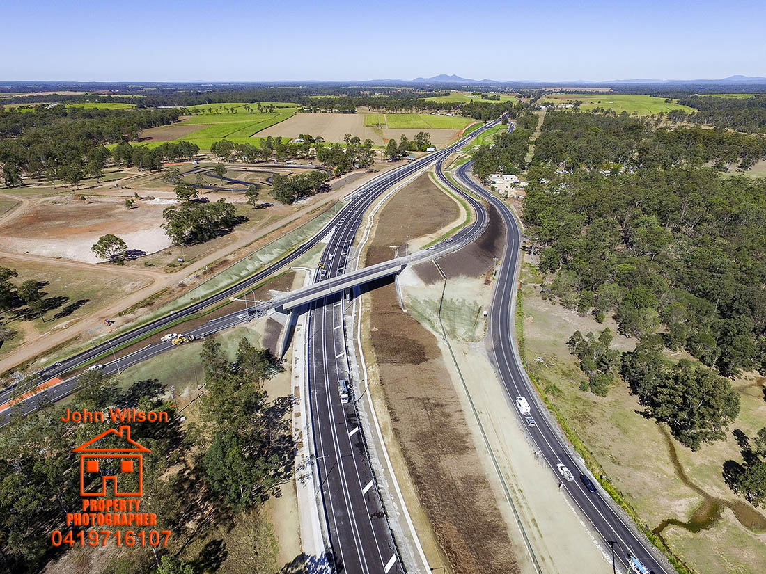 Tinana Interchange - Aerial Photography Maryborough Qld